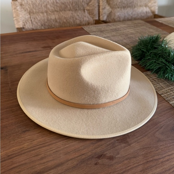 NWT WILL + BEAR Calloway Cream White Felt Sun Hat S main image 3